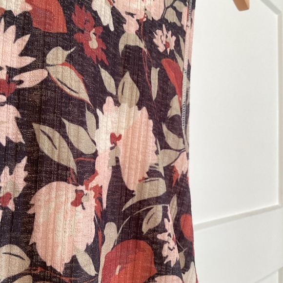 Anthropologie Sleeveless Cutout Slim Column Midi Dress Black Floral NEW Small - Picture 10 of 16